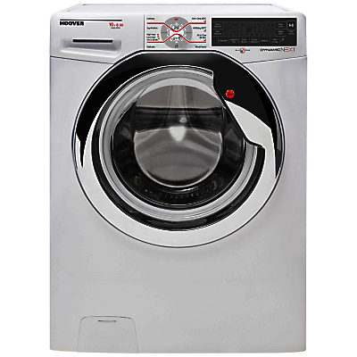 Hoover WDXT4106A2 Dynamic Next Luxury Freestanding Washer Dryer, 10kg Wash/6kg Dry Load, A Energy Rating, 1400rpm Spin, White